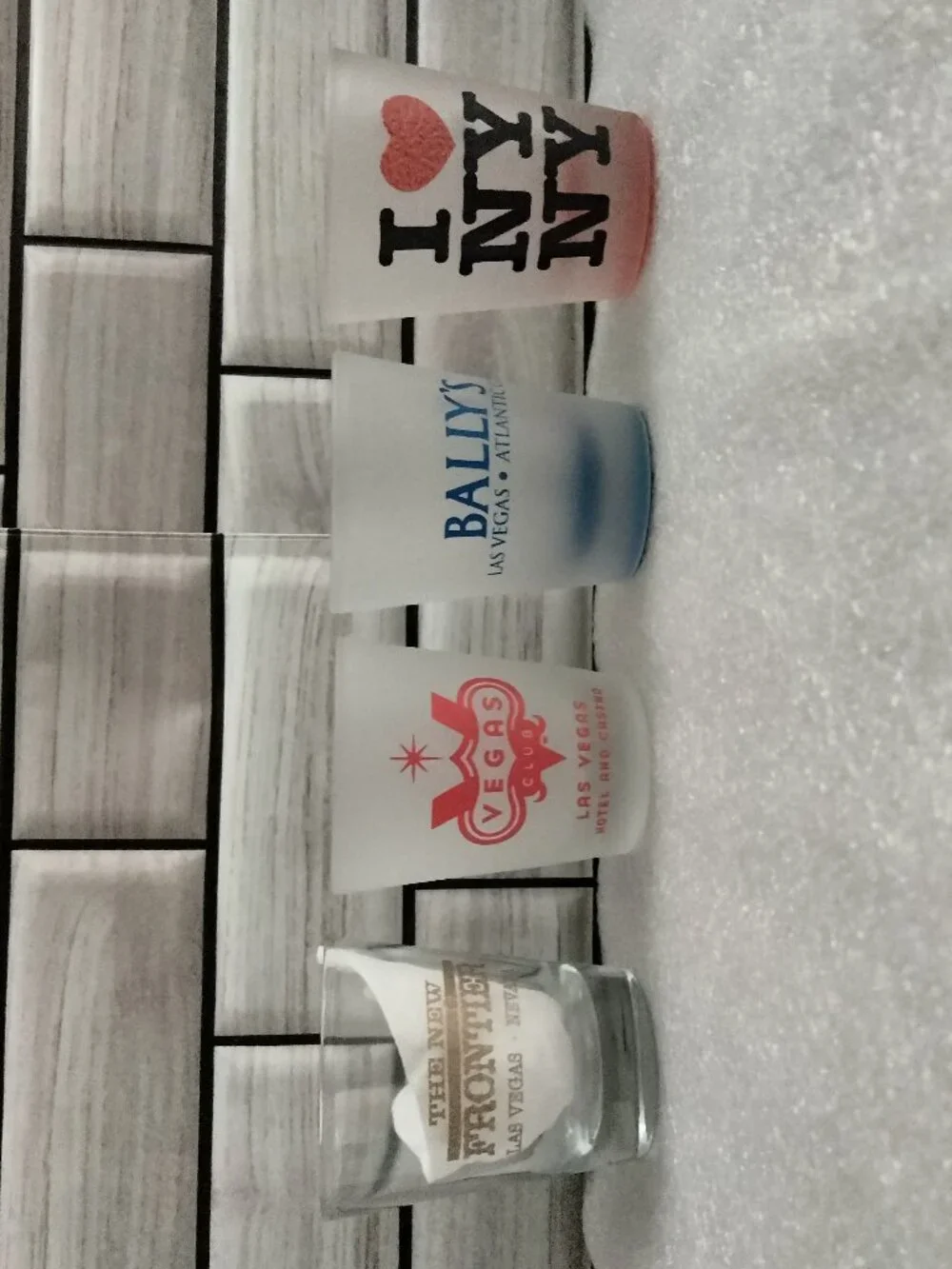 16 Vintage Vegas Casino/Attractions Shot Glasses